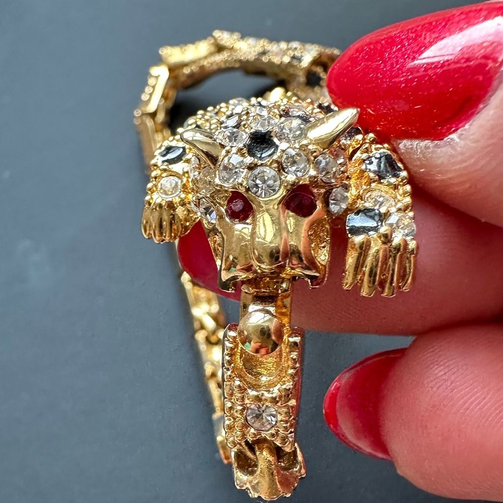 Vintage gold Jaguar bracelet